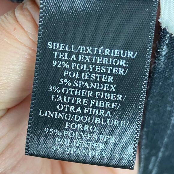 Ann Taylor Knit Shift Dress 10‎ Charcoal Gray Black Spacedye - Picture 6 of 7